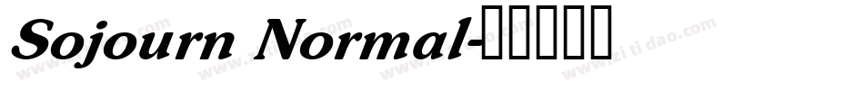 Sojourn Normal字体转换
